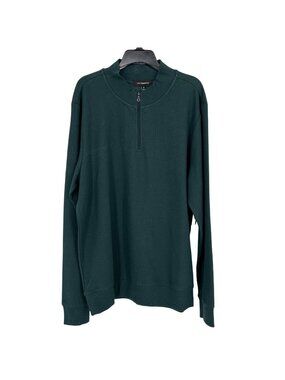 WestZeroOne Half-Zip Pullover Smart Casual Shirt Dark Green Size Medium NWOT